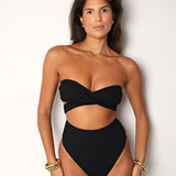 Thalia Multiway Bikini Top - Black Smoke