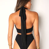 Thalia Multiway Bikini Top - Black Smoke