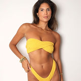 Thalia Multiway Bikini Top - Yellow Ochre
