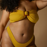 Thalia Multiway Bikini Top - Yellow Ochre
