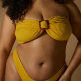Luna Brazilian Bikini Bottom - Yellow Ochre